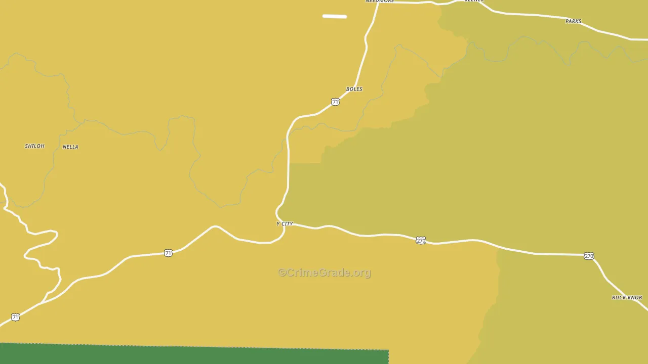 72926, AR Map of Theft Rates
