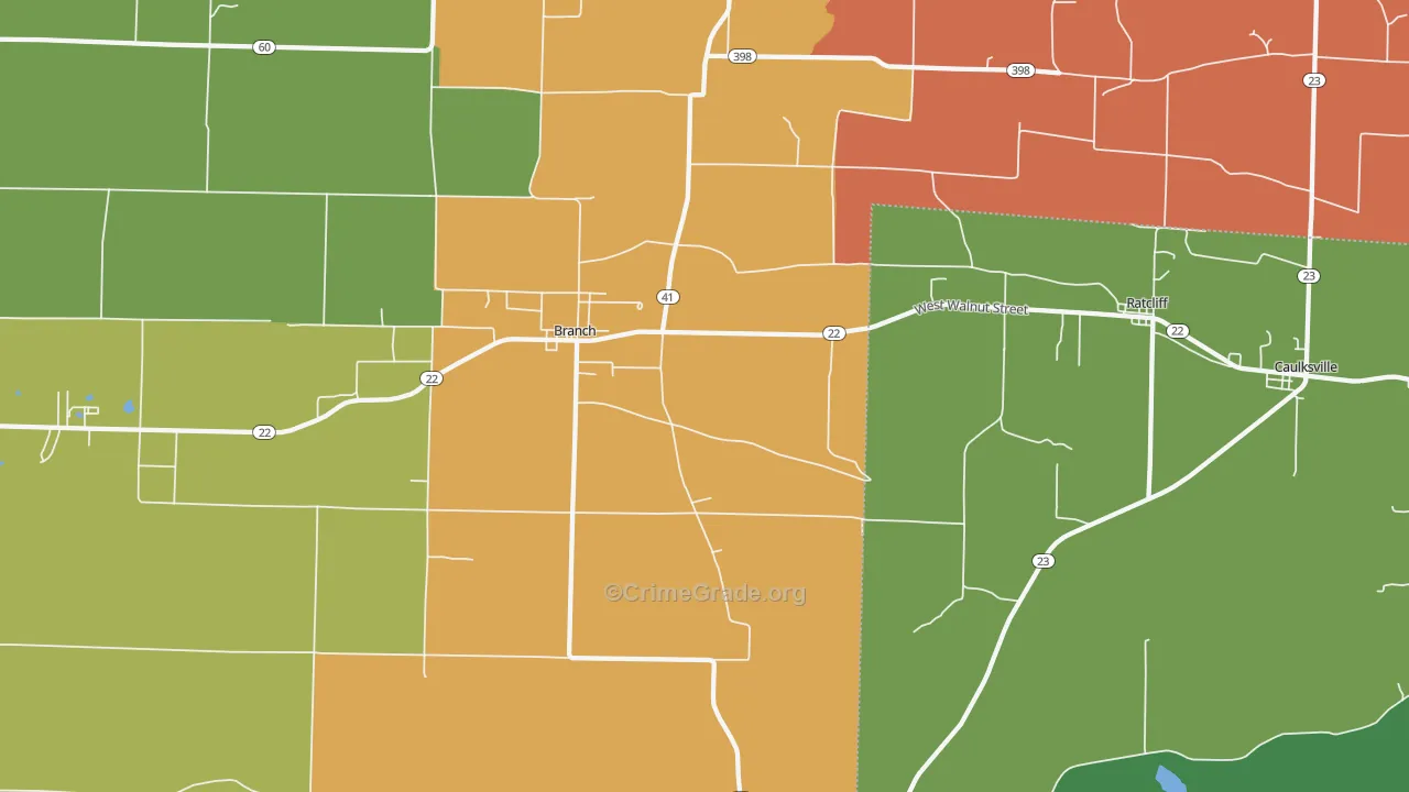 72928, AR Map of Theft Rates