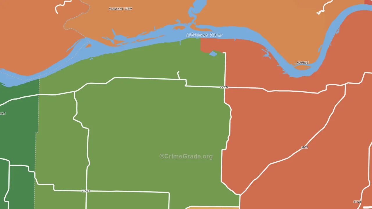 72930, AR Map of Theft Rates
