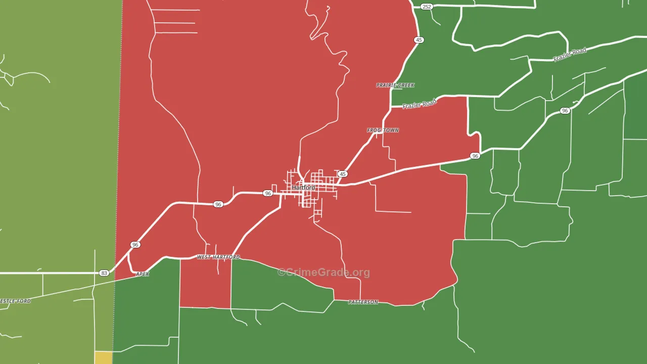 72938, AR Map of Theft Rates