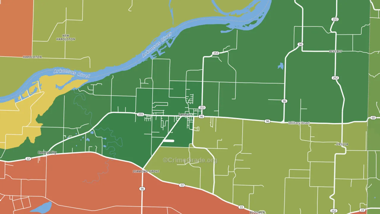 72941, AR Map of Theft Rates