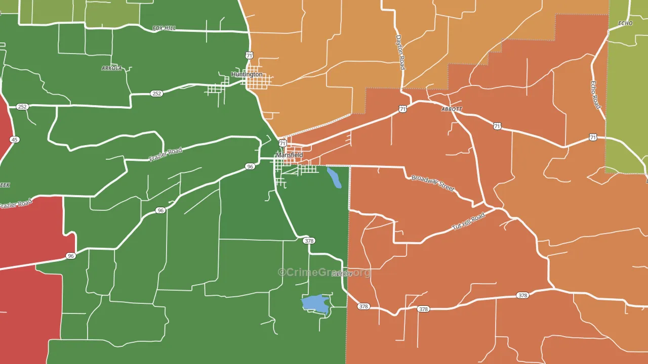72944, AR Map of Theft Rates