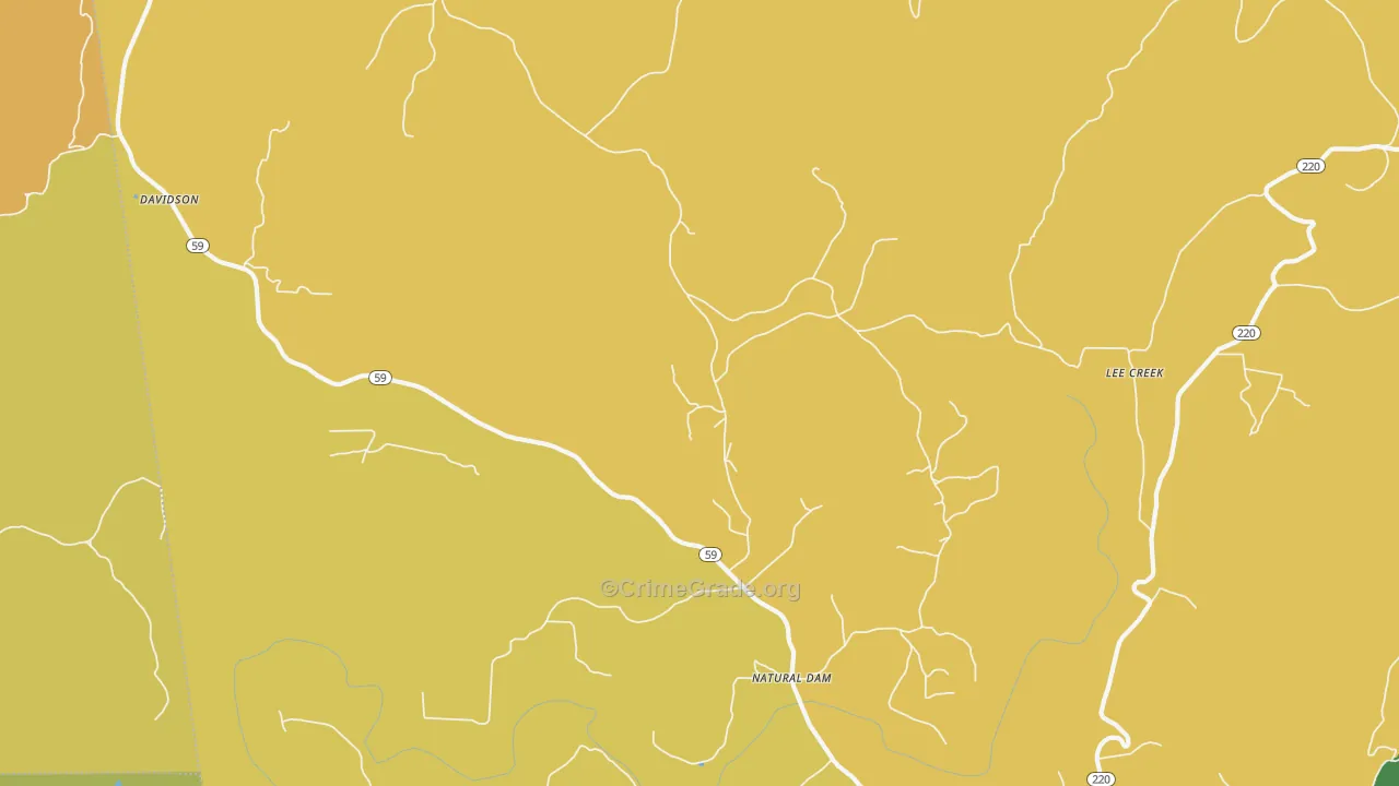 72948, AR Map of Theft Rates