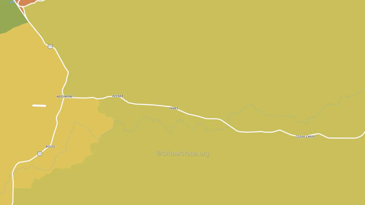 72950, AR Map of Theft Rates