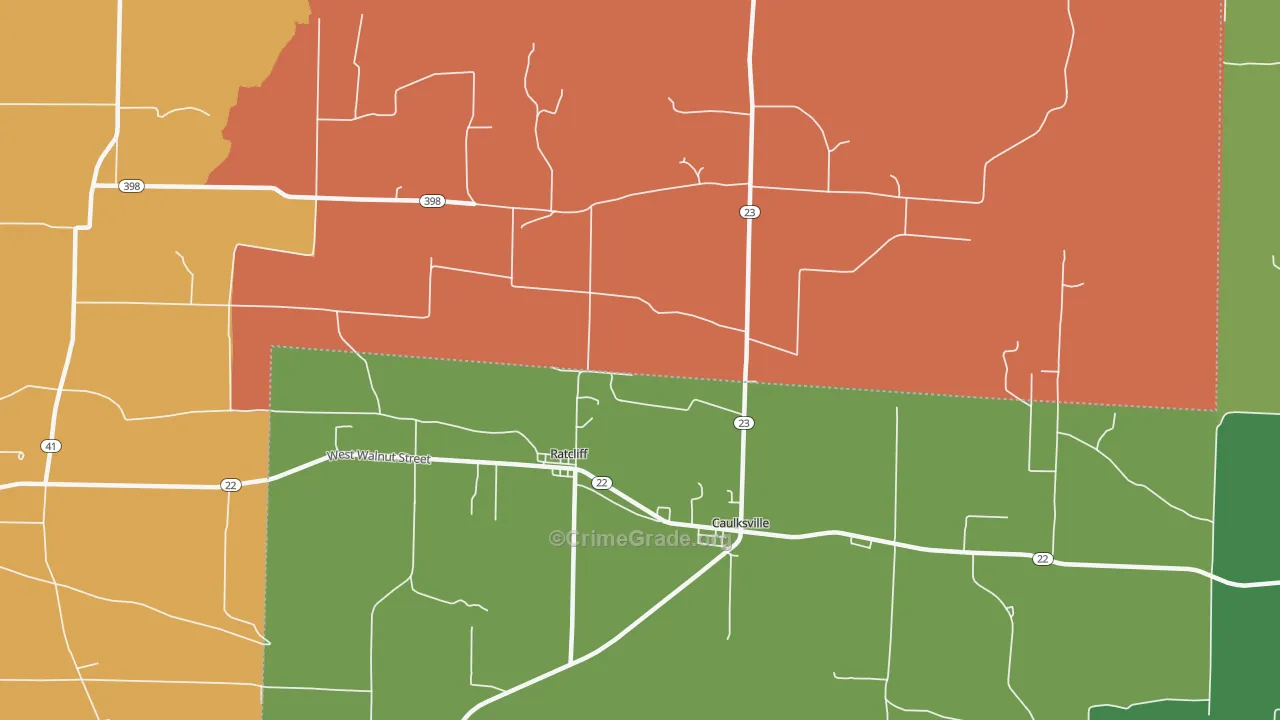 72951, AR Map of Theft Rates