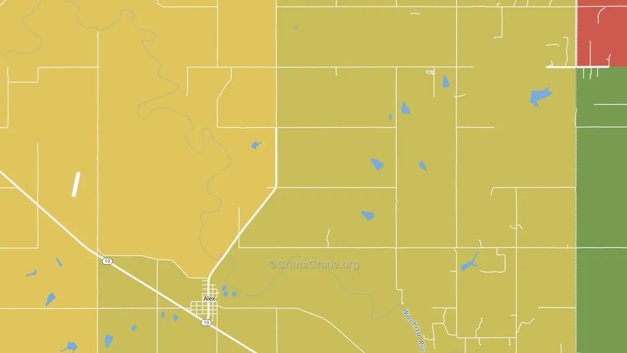 73002, OK Map of Theft Rates