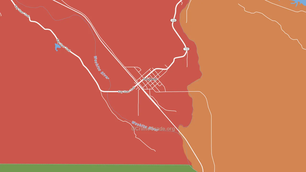 73032, OK Map of Theft Rates