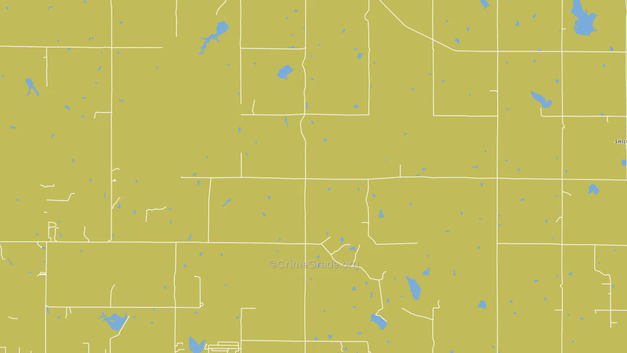 73058, OK Map of Theft Rates