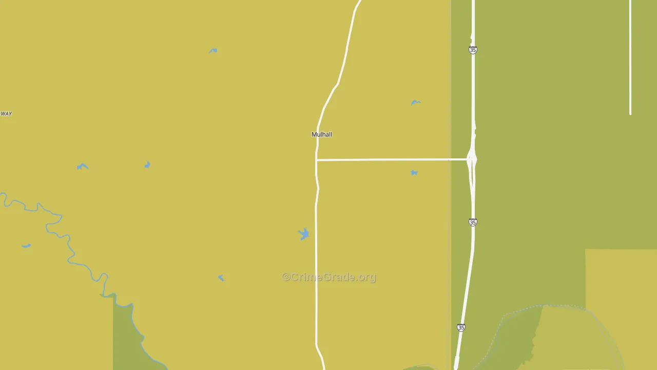 73063, OK Map of Theft Rates
