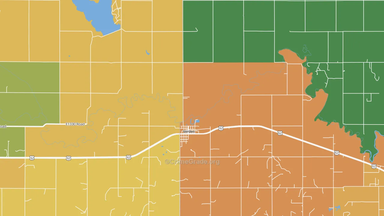 73092, OK Map of Theft Rates