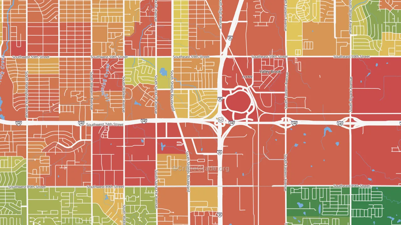 73149, OK Map of Theft Rates