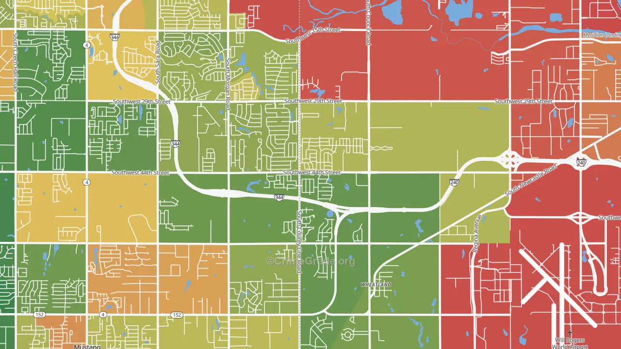 73179, OK Map of Theft Rates