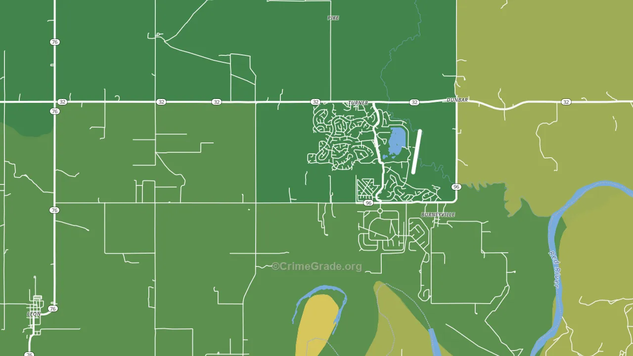 73430, OK Map of Theft Rates