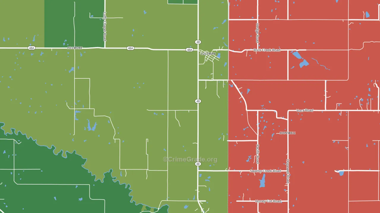 73432, OK Map of Theft Rates