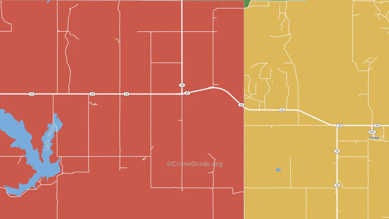 73434, OK Map of Theft Rates
