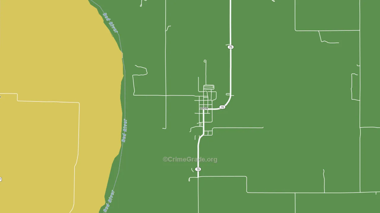 73441, OK Map of Theft Rates