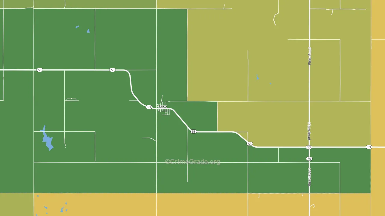 73442, OK Map of Theft Rates