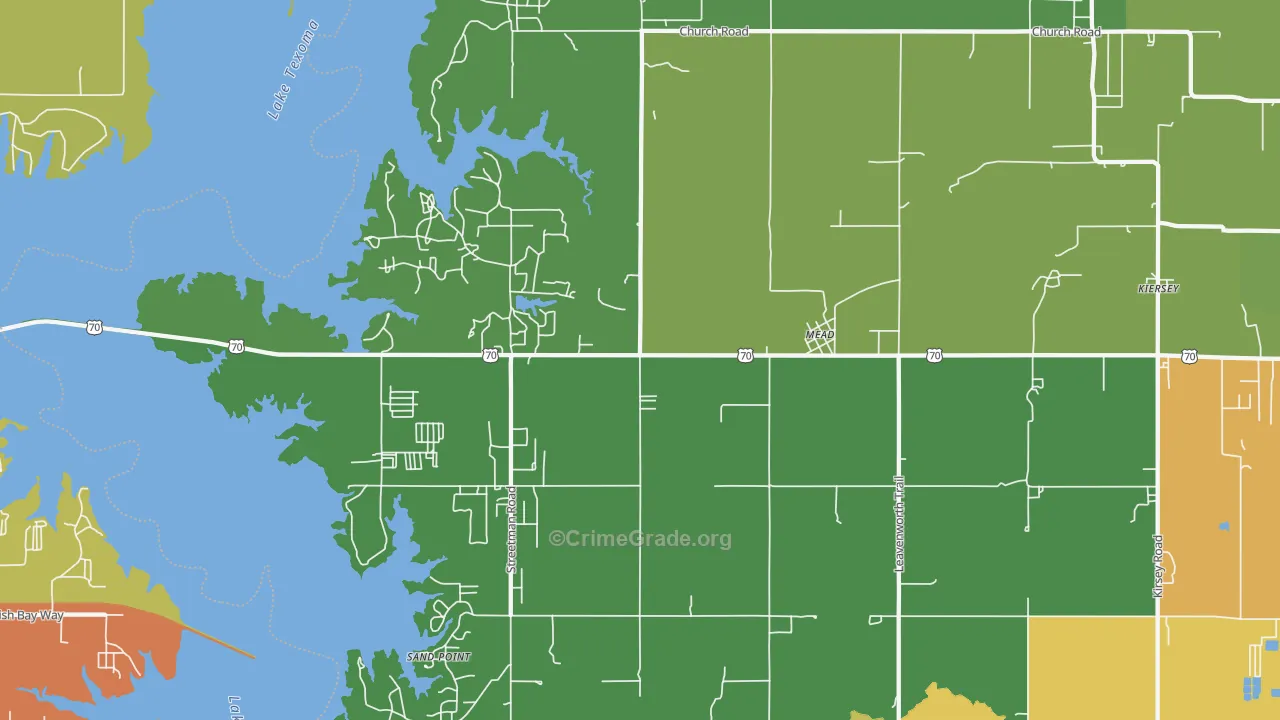 73449, OK Map of Theft Rates