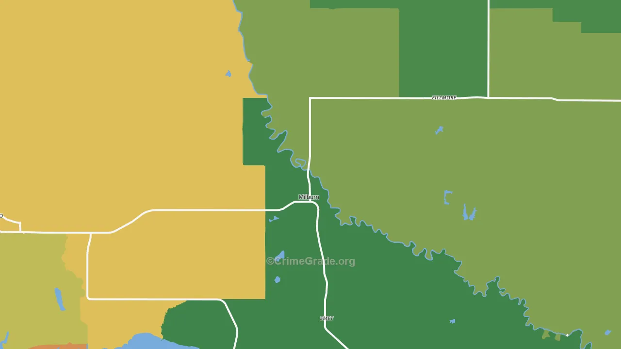 73450, OK Map of Theft Rates