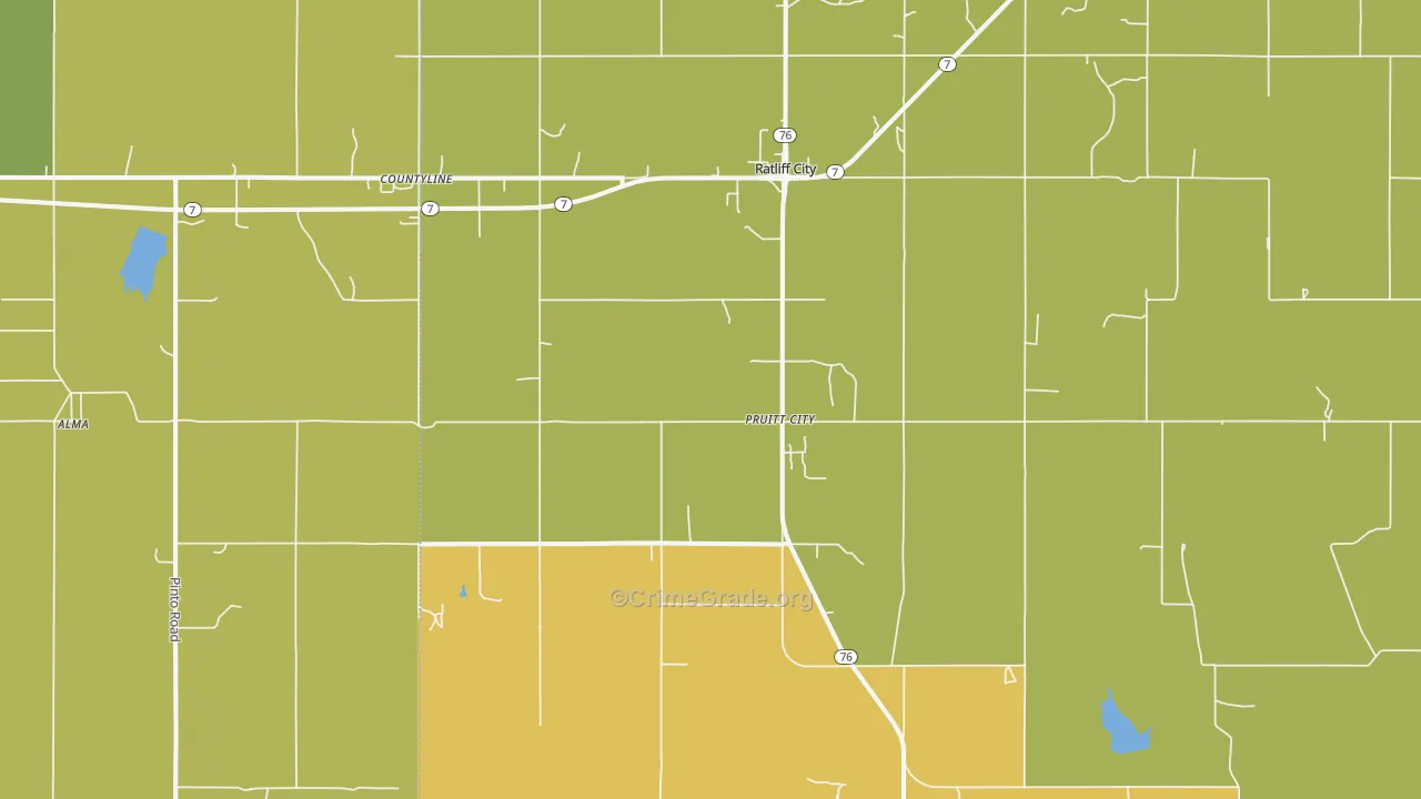 73481, OK Map of Theft Rates