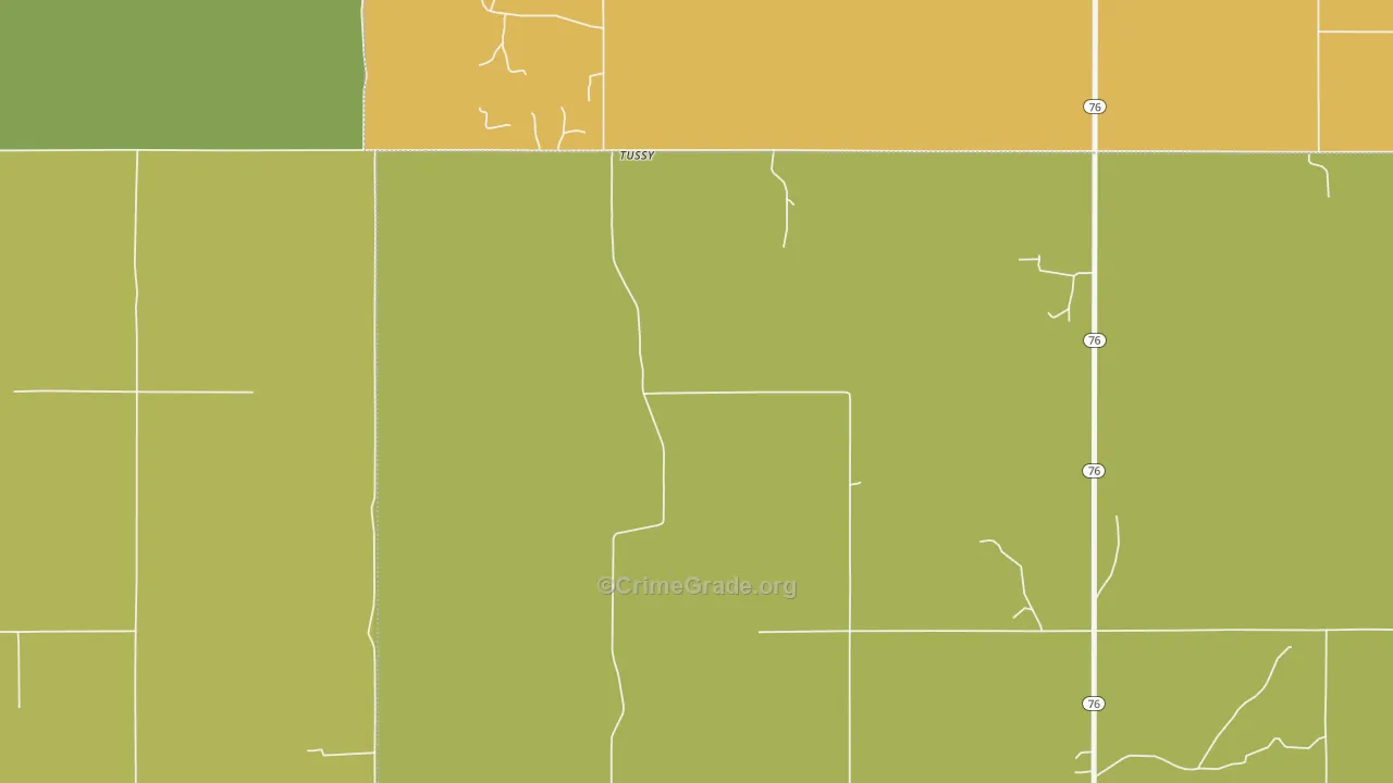 73488, OK Map of Theft Rates