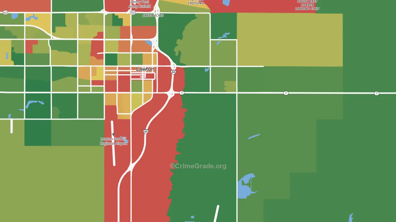 73501, OK Map of Theft Rates