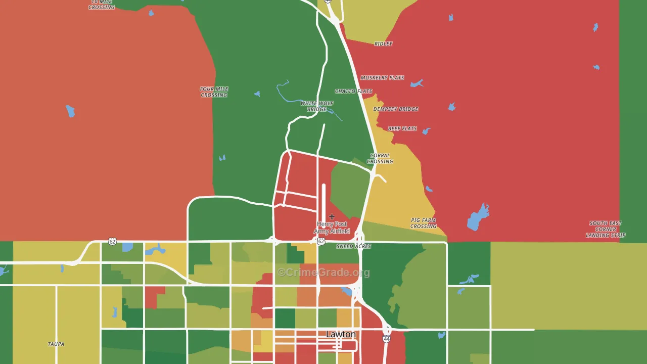 73503, OK Map of Theft Rates