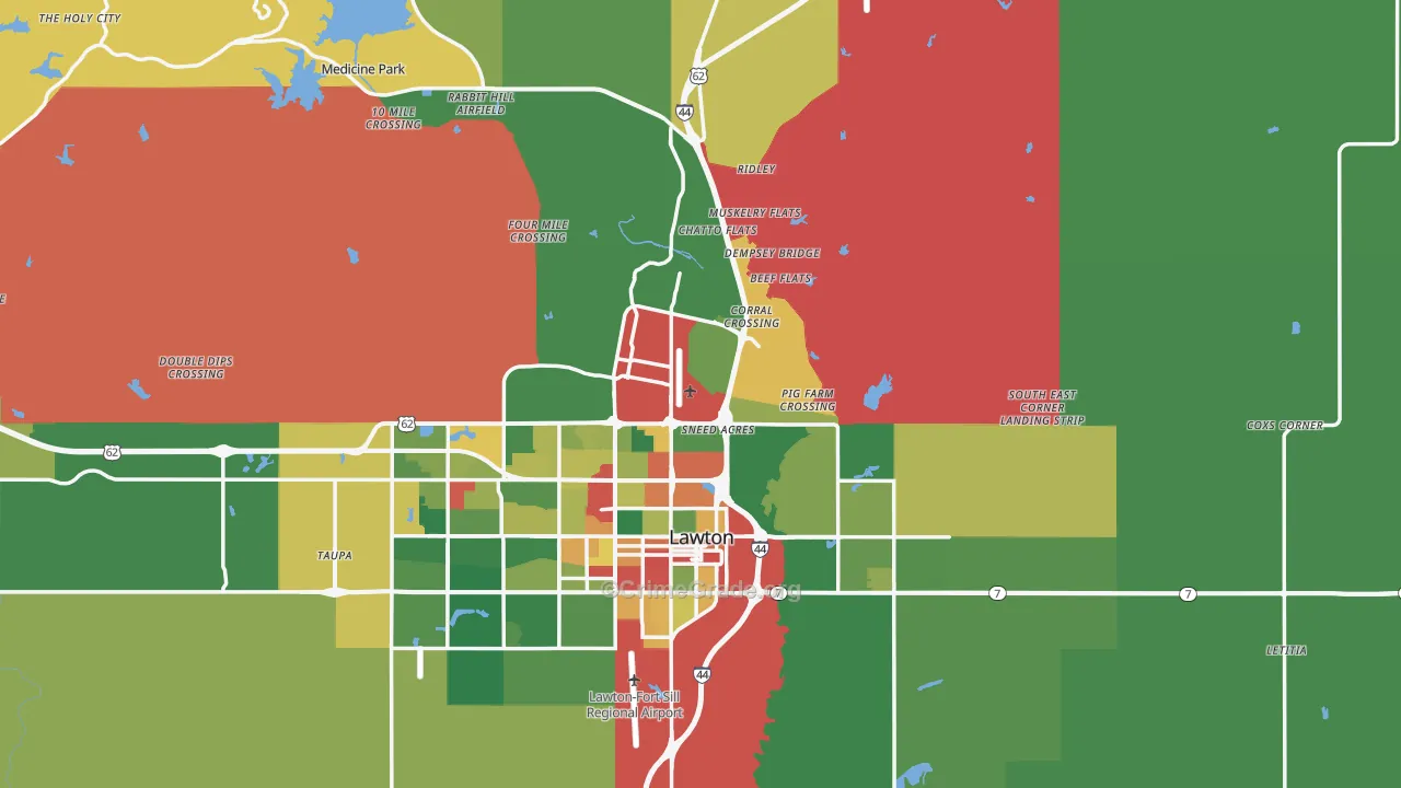 73507, OK Map of Theft Rates