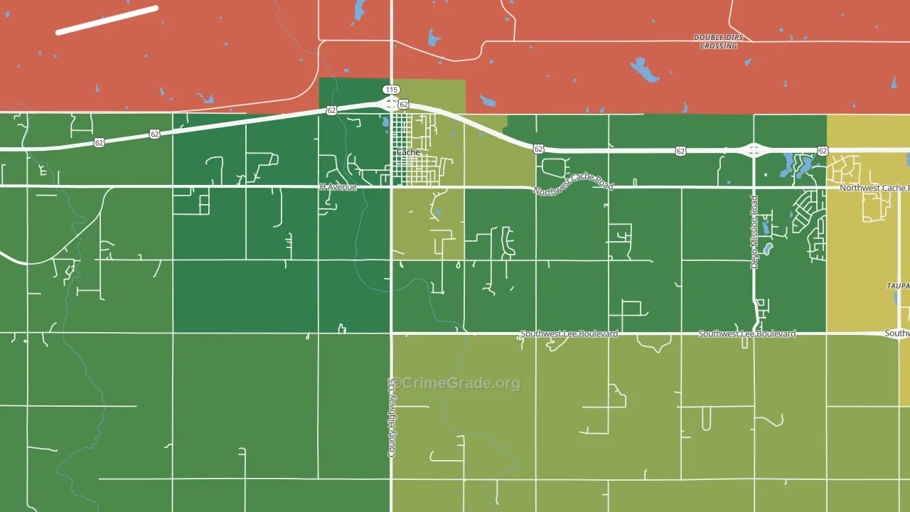 73527, OK Map of Theft Rates