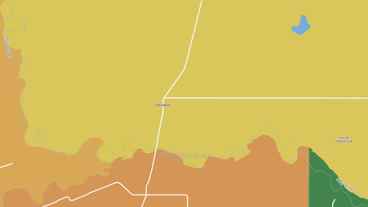 73530, OK Map of Theft Rates