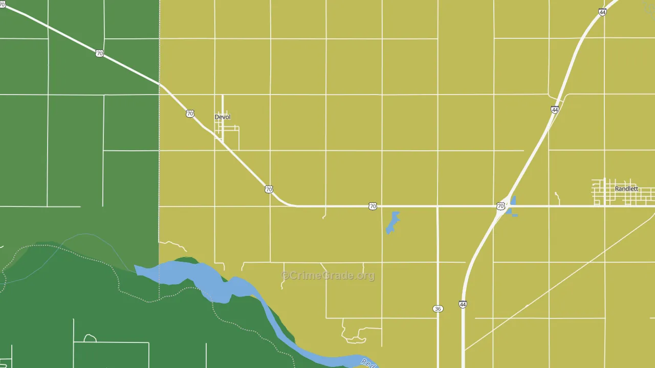 73531, OK Map of Theft Rates