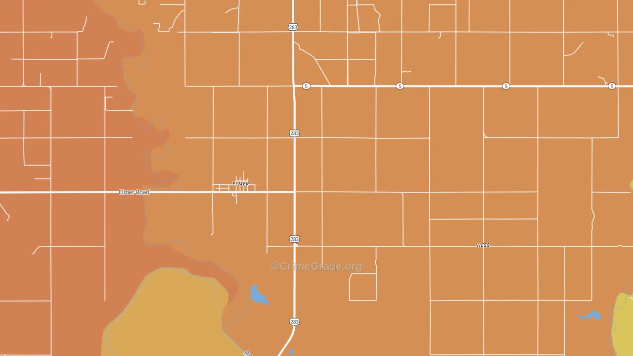 73539, OK Map of Theft Rates