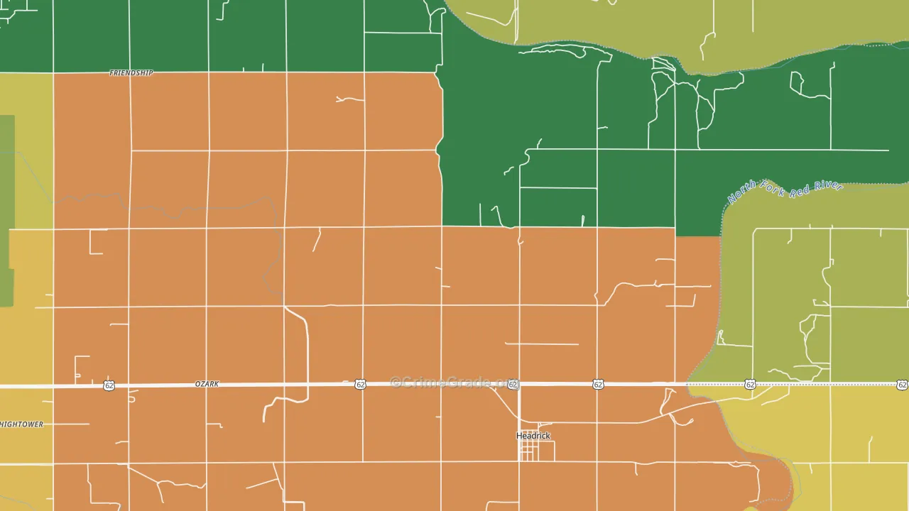 73549, OK Map of Theft Rates
