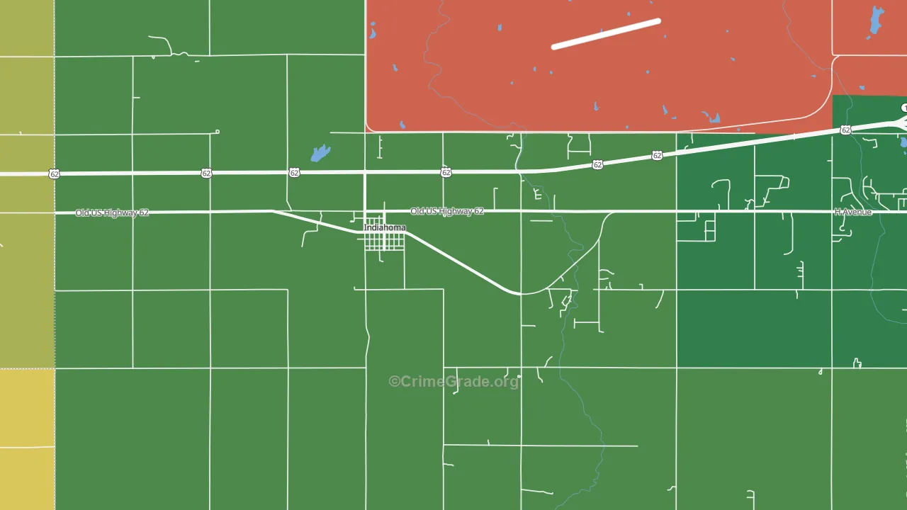 73552, OK Map of Theft Rates