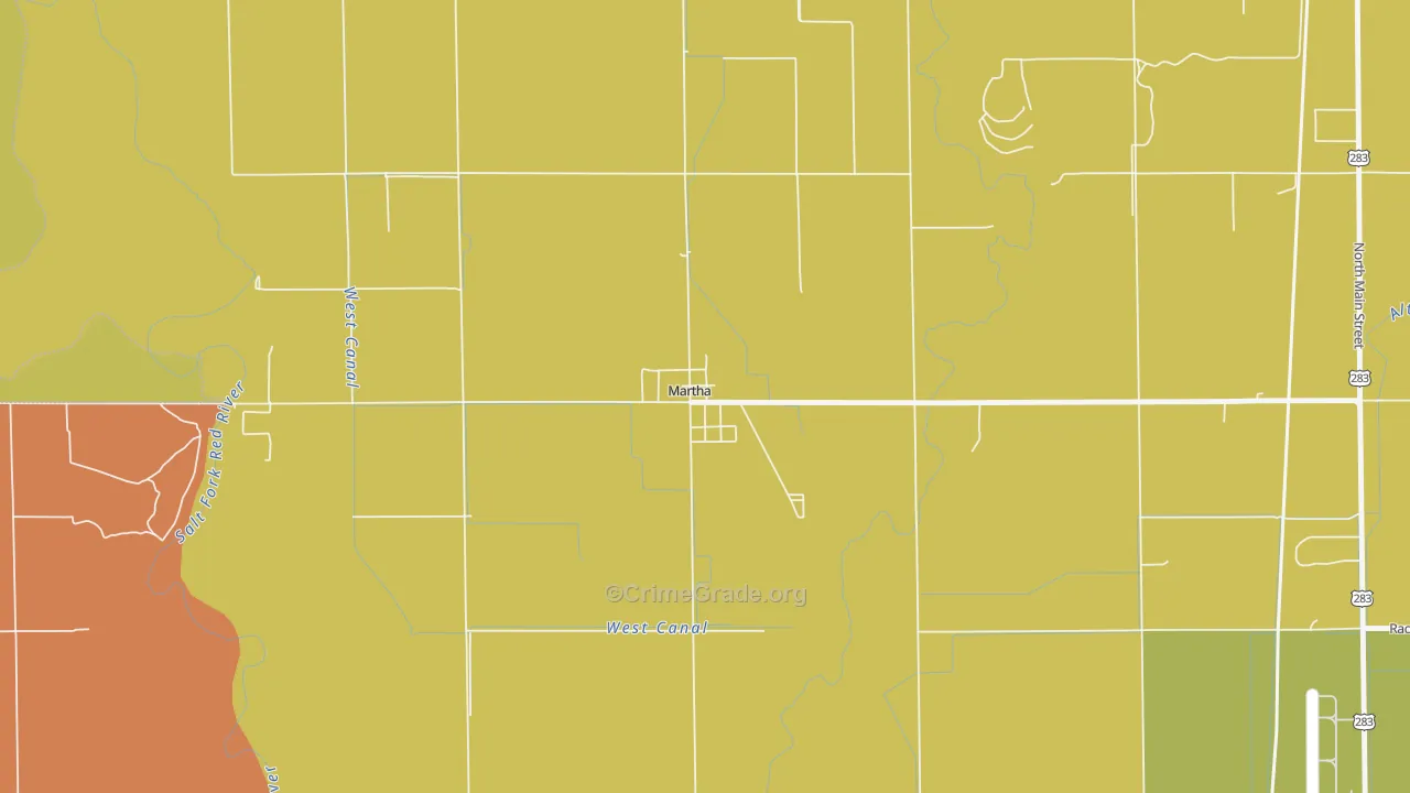 73556, OK Map of Theft Rates