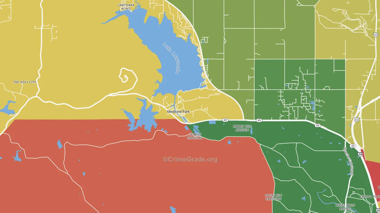 73557, OK Map of Theft Rates