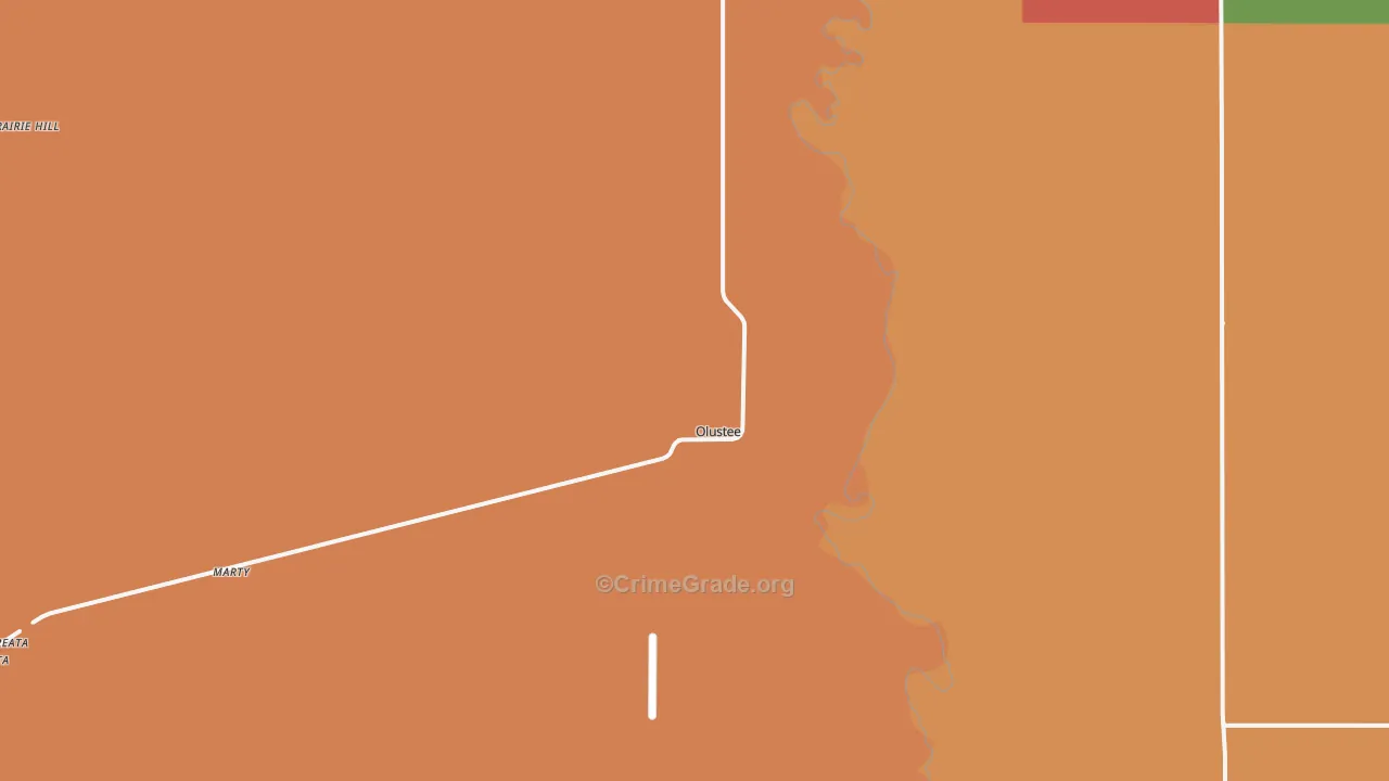 73560, OK Map of Theft Rates