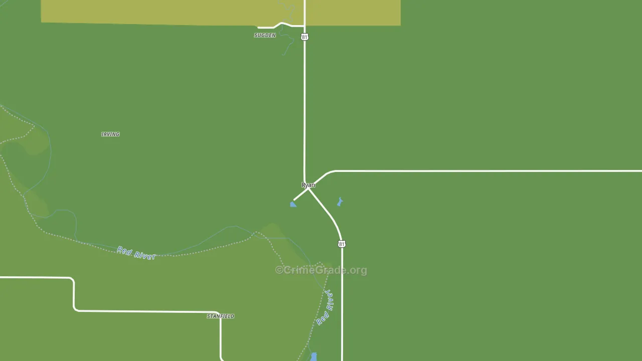 73565, OK Map of Theft Rates
