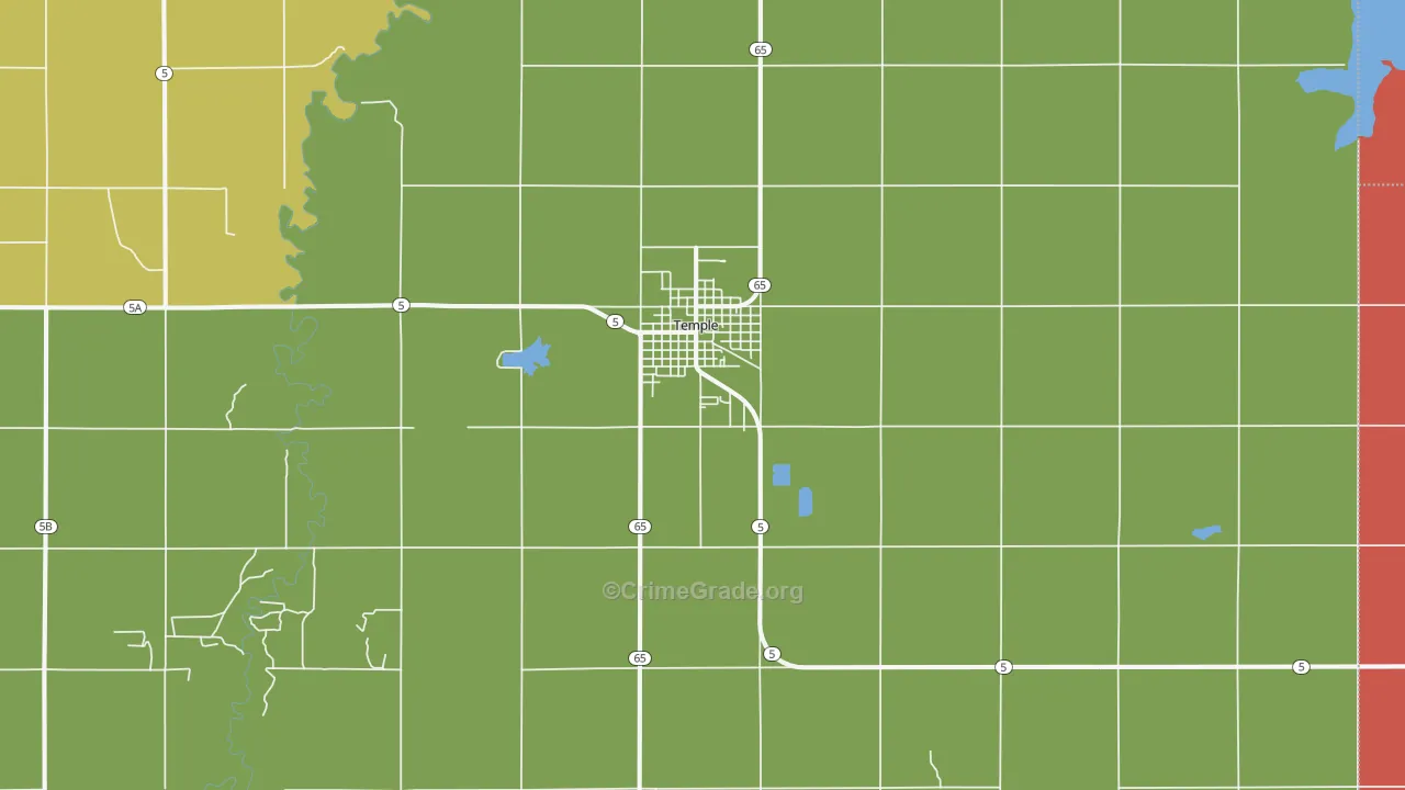 73568, OK Map of Theft Rates