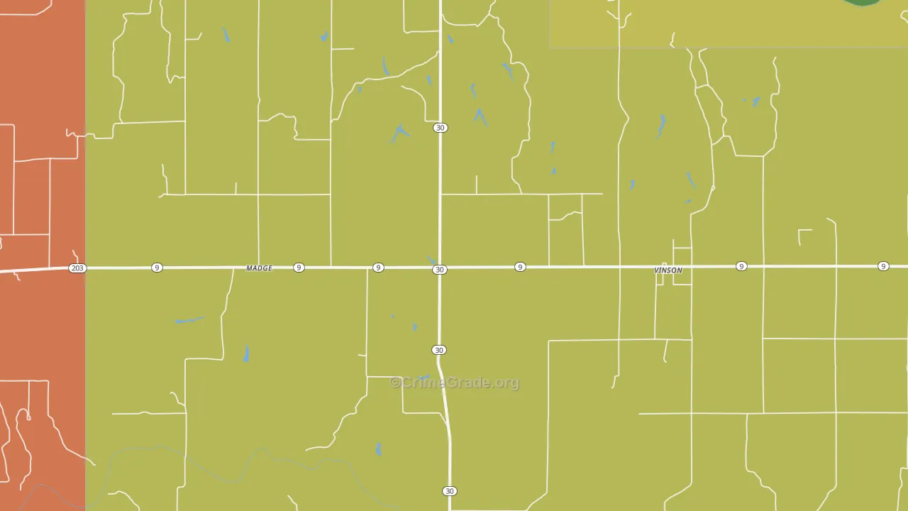 73571, OK Map of Theft Rates