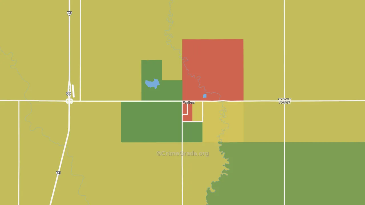 73572, OK Map of Theft Rates