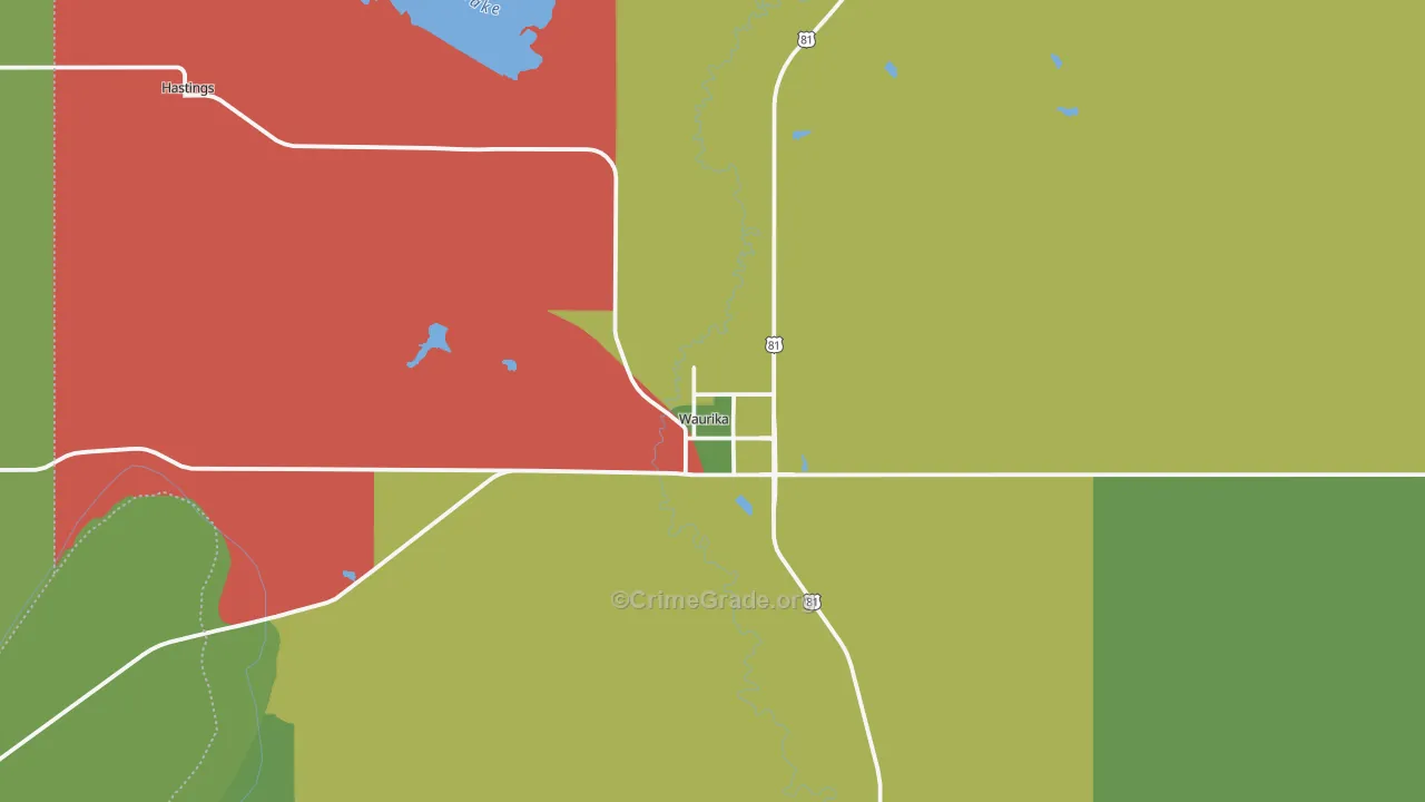 73573, OK Map of Theft Rates