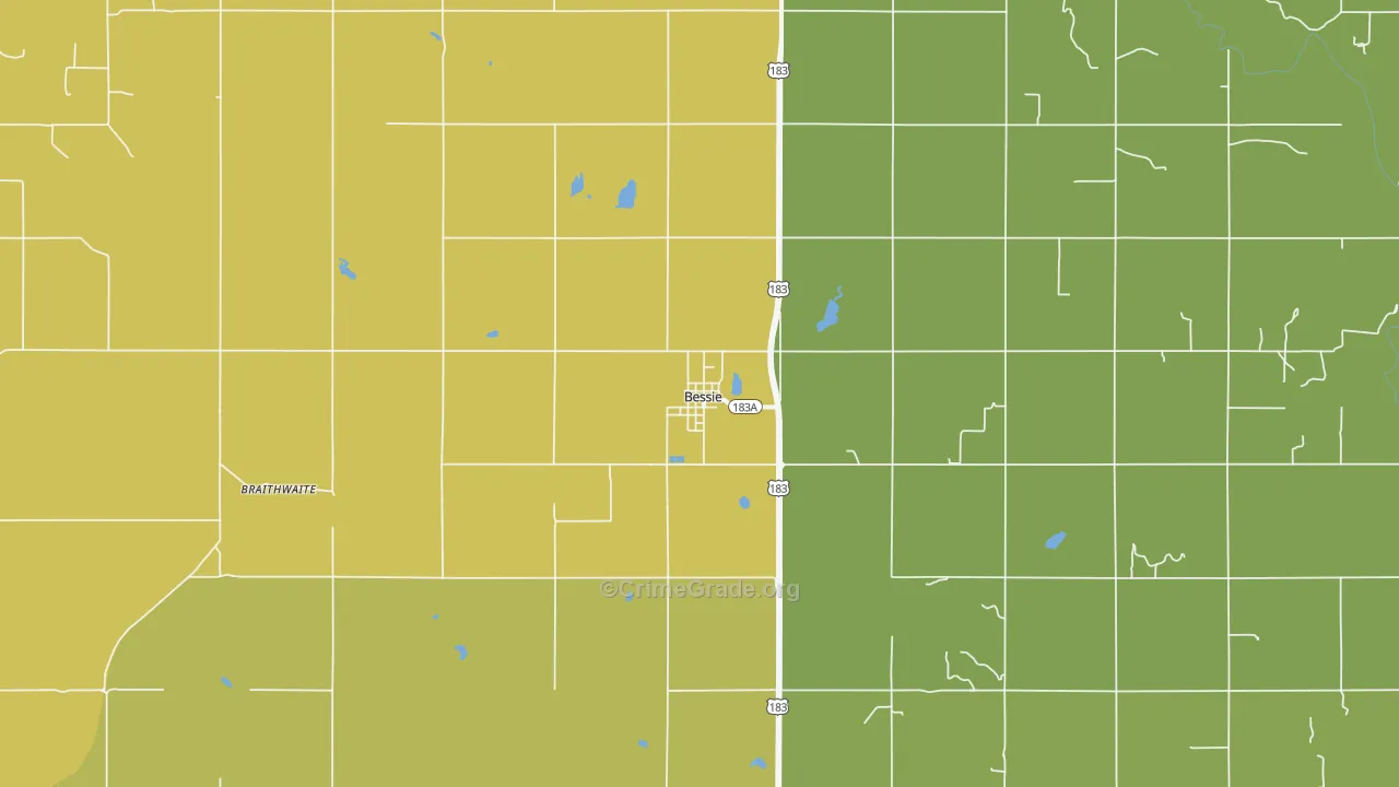 73622, OK Map of Theft Rates