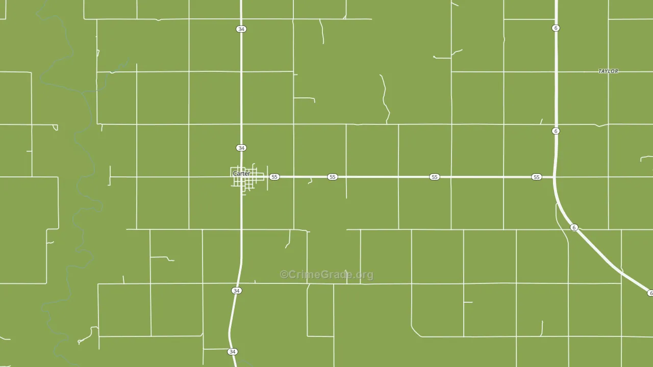 73627, OK Map of Theft Rates