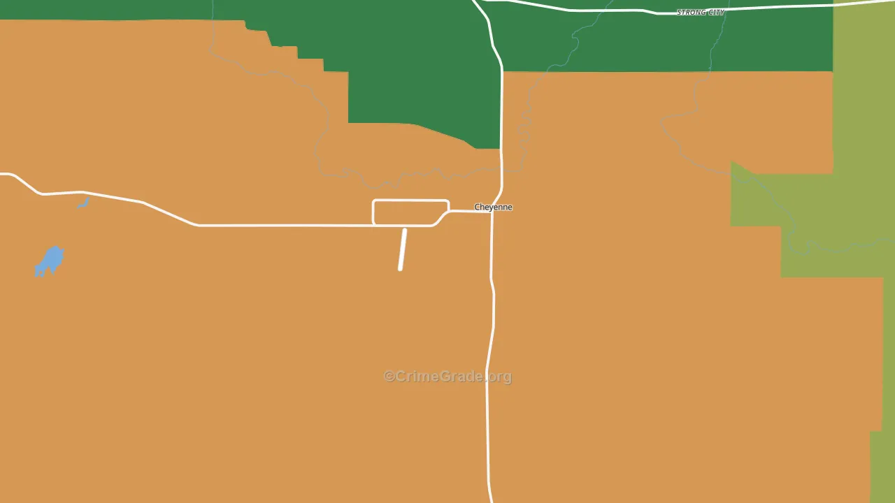 73628, OK Map of Theft Rates