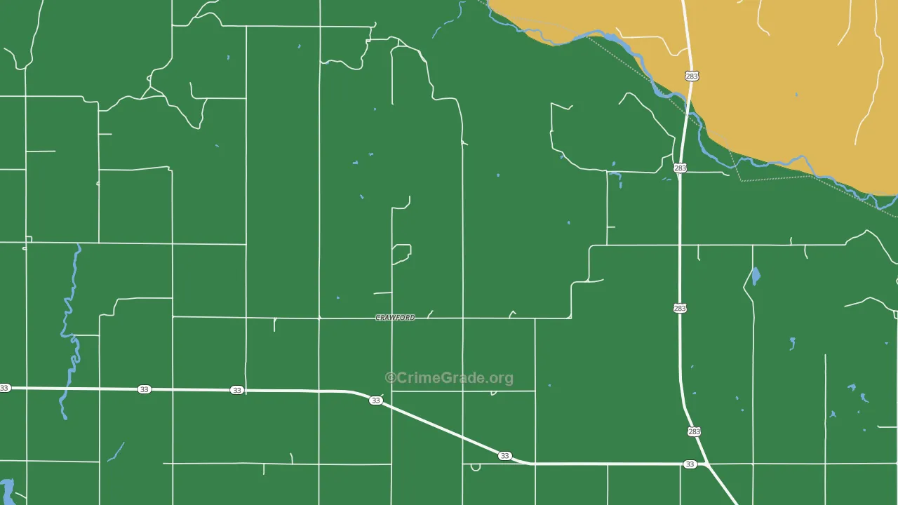 73638, OK Map of Theft Rates