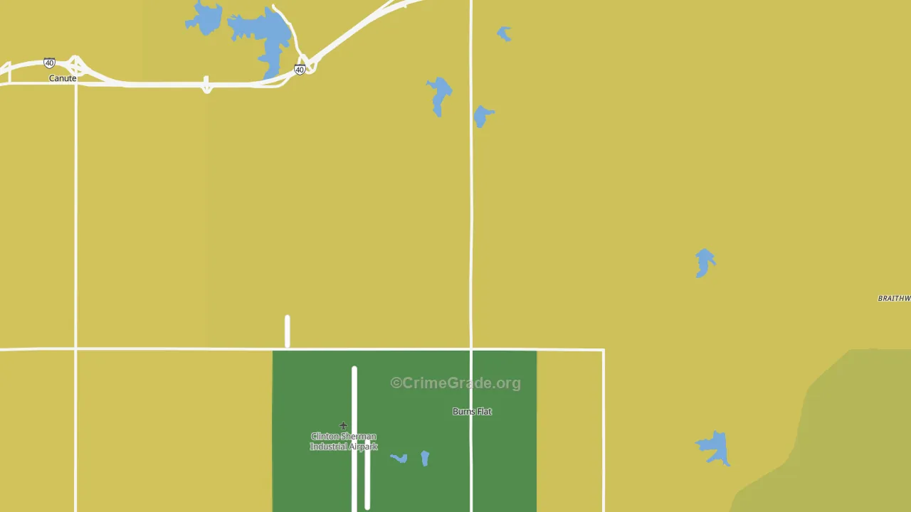 73647, OK Map of Theft Rates