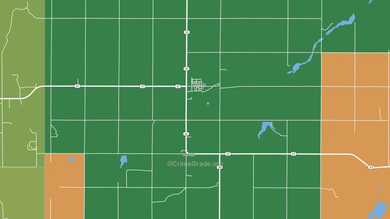 73660, OK Map of Theft Rates