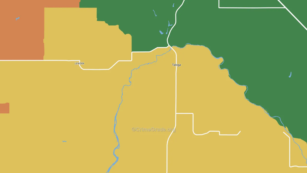 73667, OK Map of Theft Rates