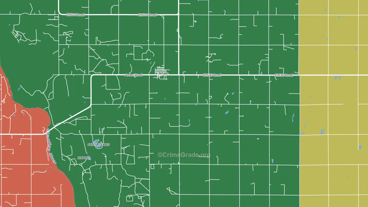 73718, OK Map of Theft Rates